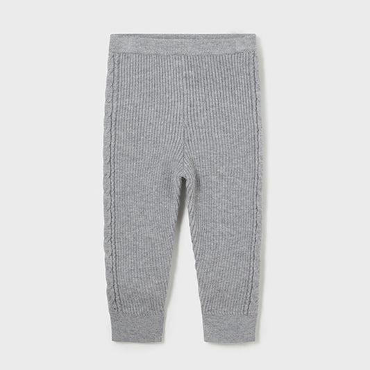 Mayoral Baby Girls Gray Knit Leggings