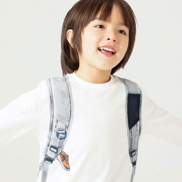 Mayoral Boy Backpack Print T-Shirt Top