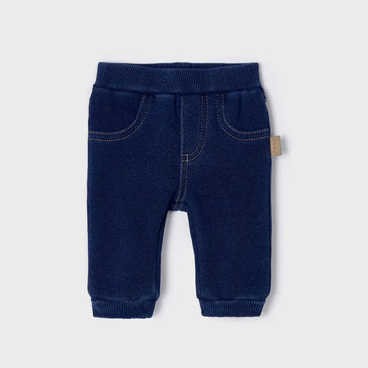 Mayoral Blue Bubble Pants with Fur Lining