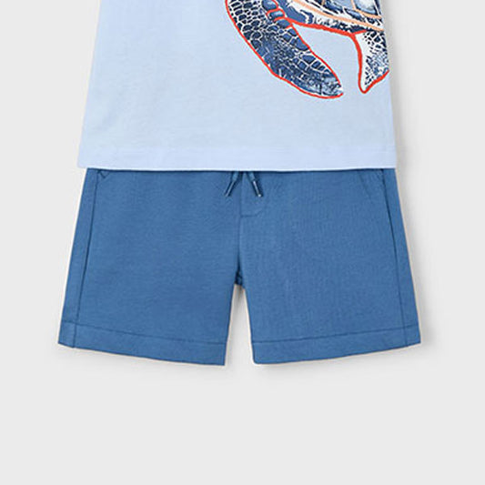 Mayoral Boys Blue Jersey Shorts