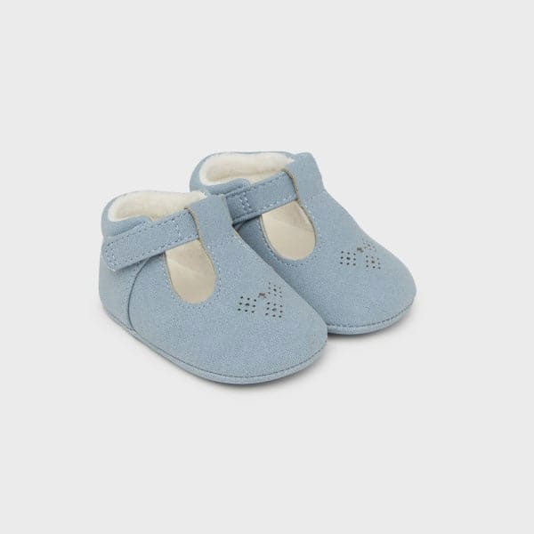 Mayoral Baby Boys Girls Blue Mary Jane Shoes