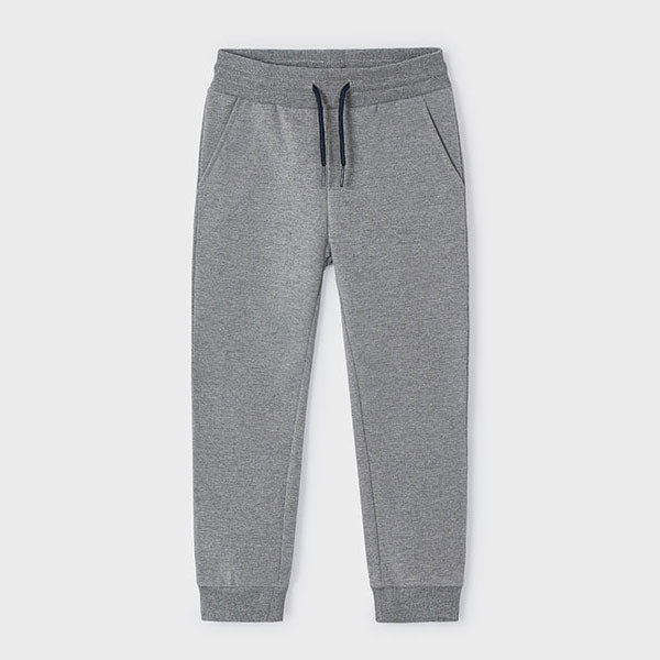 Mayoral Heathered Gray Fleeced Joggers Sweat Pants