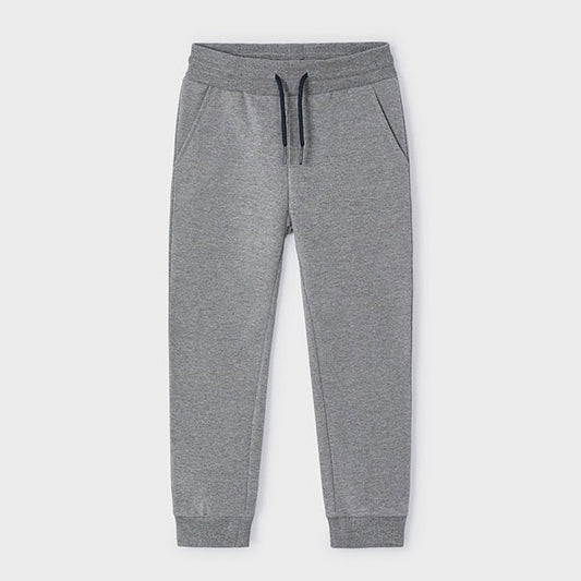 Mayoral Heathered Gray Fleeced Joggers Sweat Pants