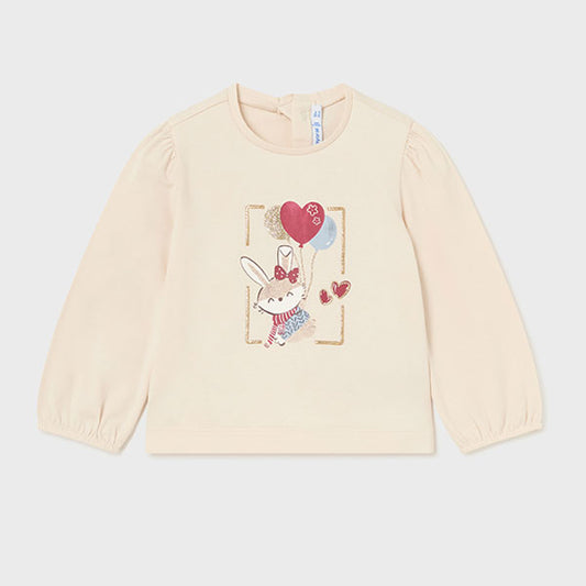 Mayoral Baby Girl Bunny Ivory Top