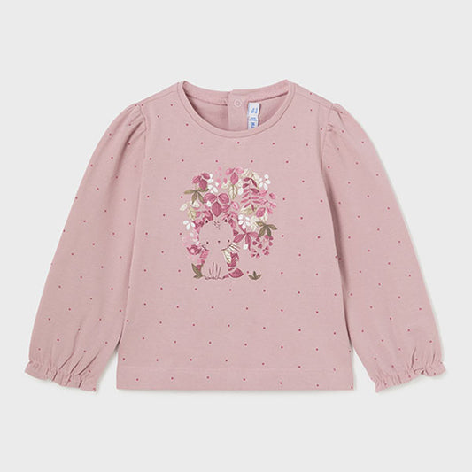 Mayoral Baby Girl Bunny Rose Top