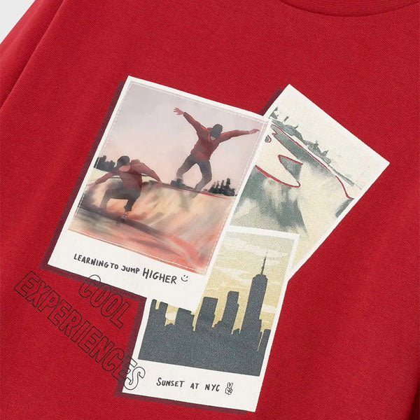 Mayoral Boys Cool Experiences Red T-Shirt Top