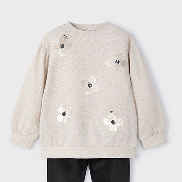 Mayoral Girl Sequin Sparkle Sweatshirt Top