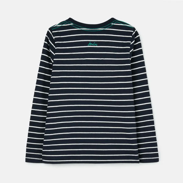 Joules Alligator with Soccer Ball Striped Top