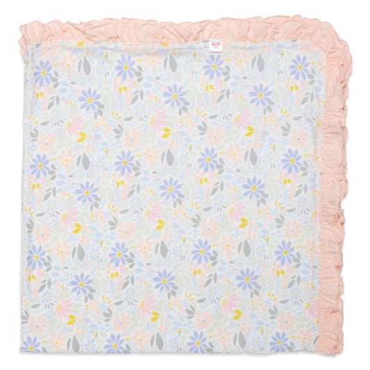 Magnetic Me Darby Floral Ruffle Baby Blanket