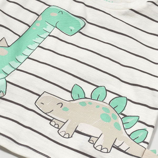 Mayoral Boys Dinos Striped Top
