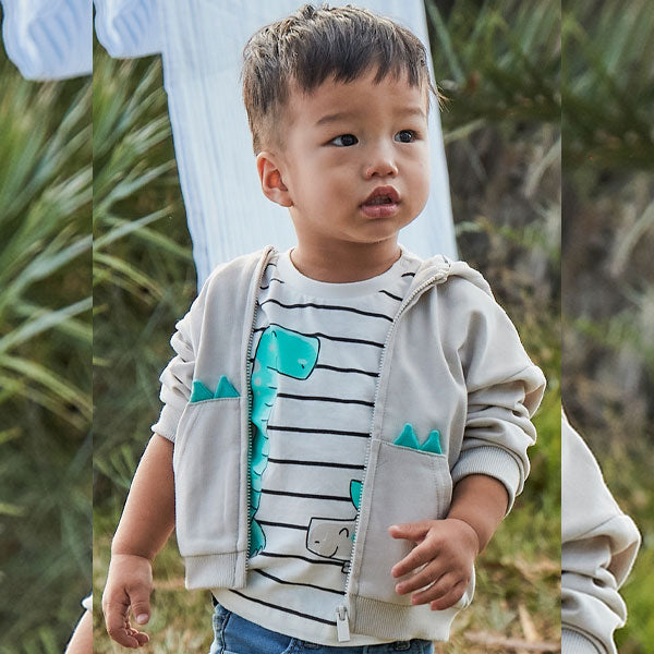Mayoral Boys Dinos Striped Top
