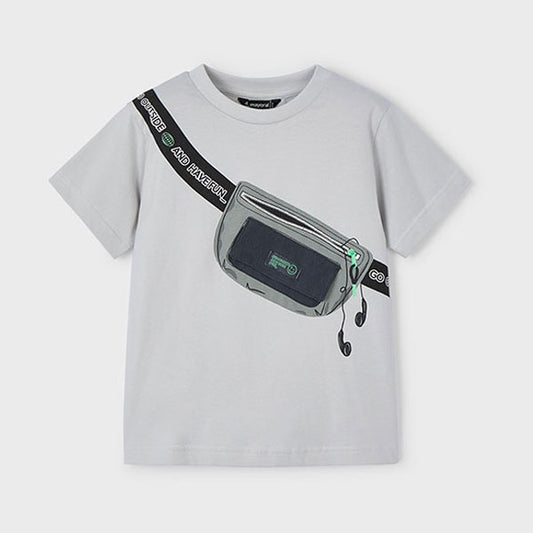Mayoral Boys Fanny Pack Gray Top