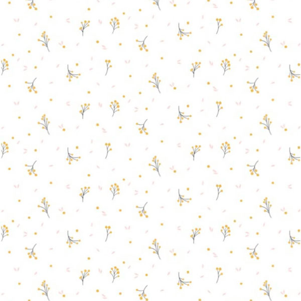 Magnetic Me Floral White Pointelle Organic Cotton Footie