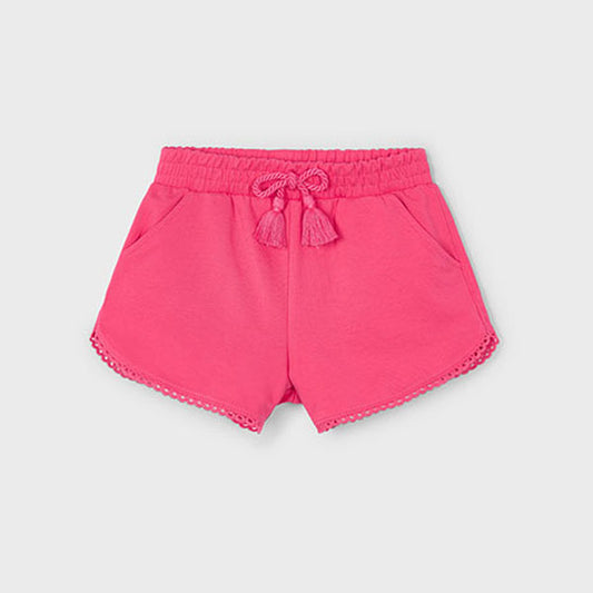 Mayoral Girls Magenta Jersey Shorts