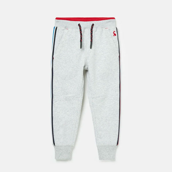 Joules Gray Side Stripe Fleece Joggers Pants