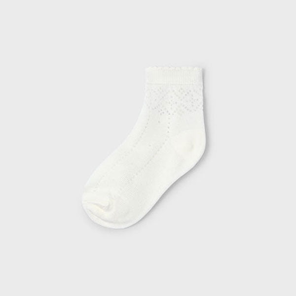 Mayoral Girls Openwork Ivory Socks