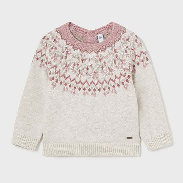 Mayoral Baby Girl Jacquard Sweater Top