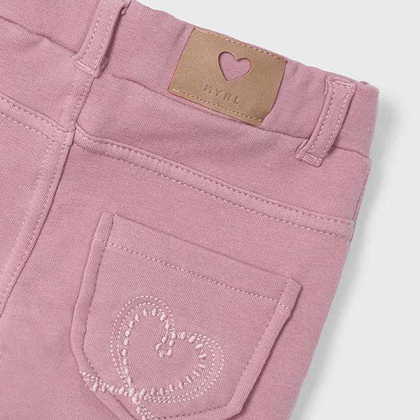 Mayoral Rose Pink Girl Skinny Fleece Pants