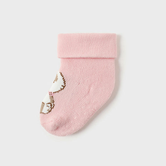 Mayoral Baby Non-Slip Rabbit Pink Socks