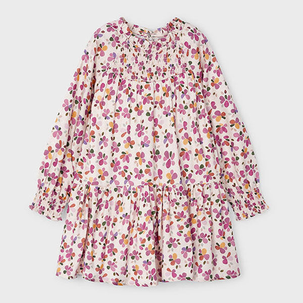 Mayoral Girl Pink Floral Dress