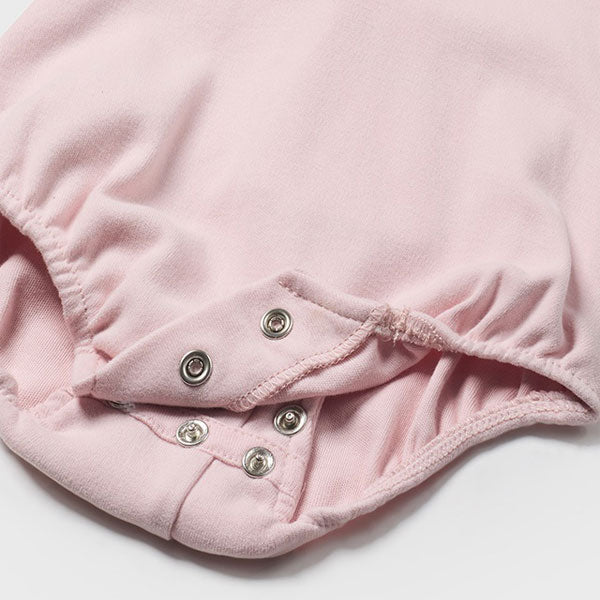 Mayoral Newborn Rose Ruffle Collar Bodysuit