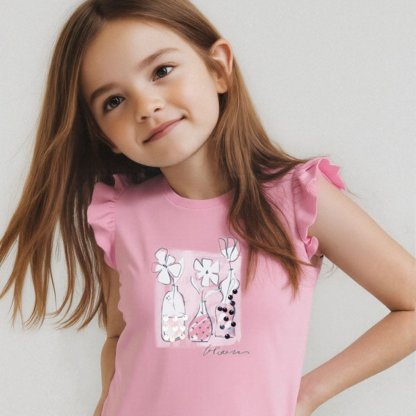 Mayoral Girls Vases Pink Top