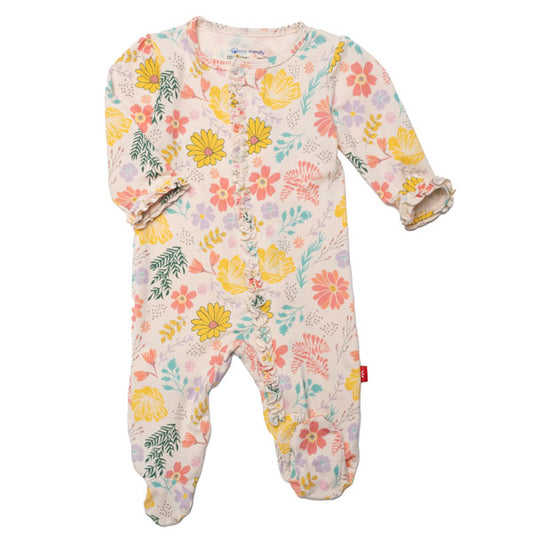 Magnetic Me Primrose Cottage Yellow Floral Footie