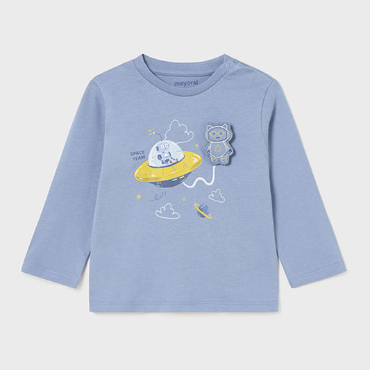 Mayoral Baby Boy Space Robots Top