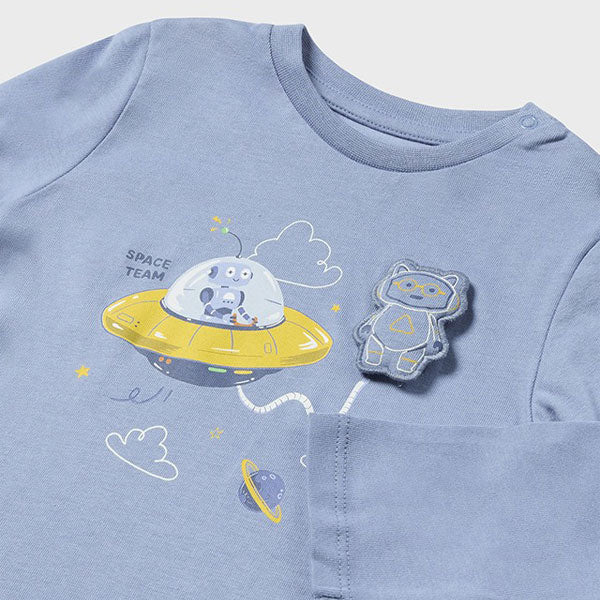 Mayoral Baby Boy Space Robots Top