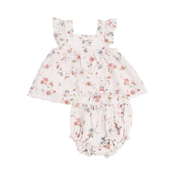 Angel Dear Climbing Roses Tunic Bloomer Set