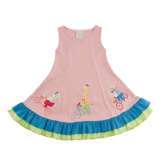 Lemon Loves Lime Girls Biking Friends Tank Dress
