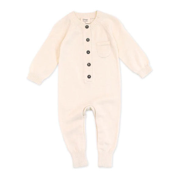 Viverano Organics Blue Pink Cream Gray Knit Overall